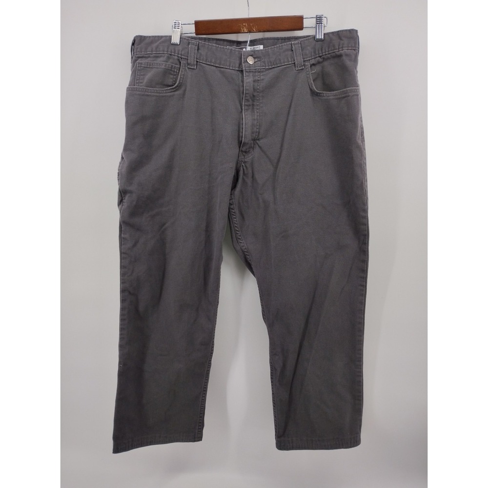 Carhartt Carpenter Jeans Mens Size 40x26 BN2517-M Gray Rugged Flex Relaxed Fit